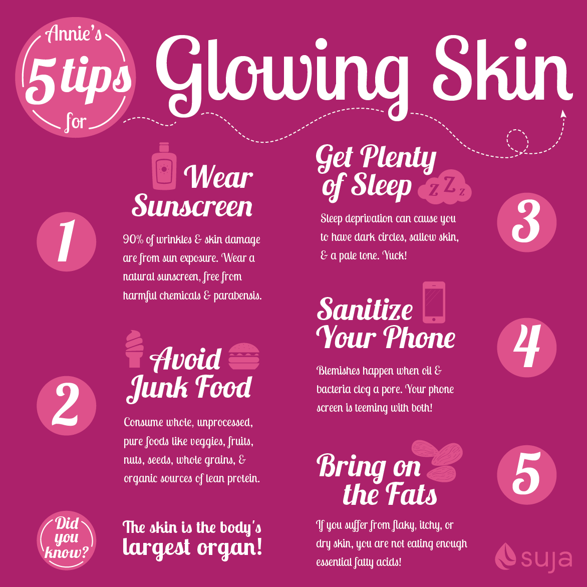 Annie's 5 Tips for Glowing Skin