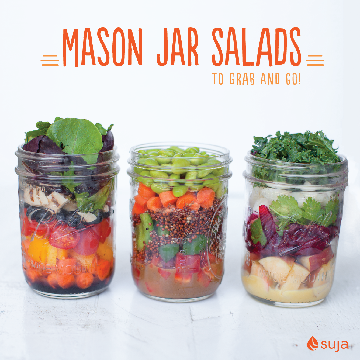 Mason Jar Salads to grab & go!