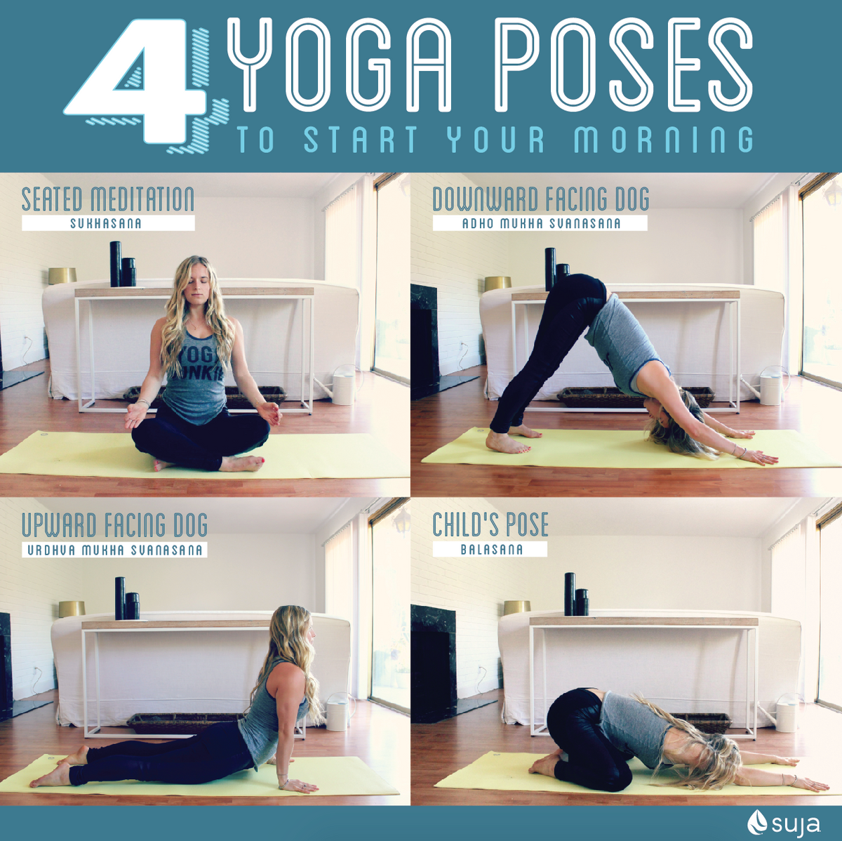 Morning Yoga Poses | 4 Yoga Poses to Start the Day – Suja Organic