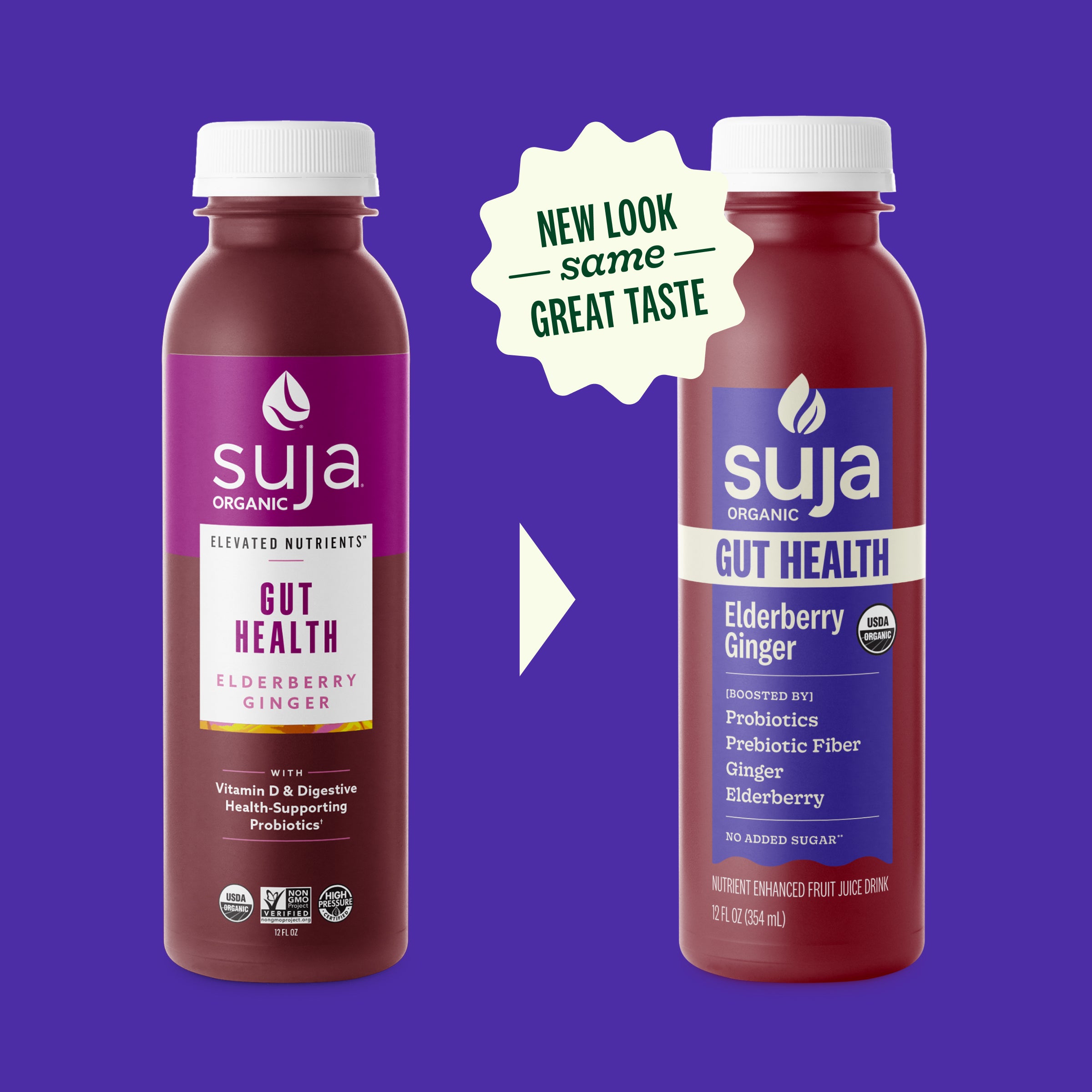 Gut Health Elderberry Ginger | Cold Pressed Juice – Suja Organic